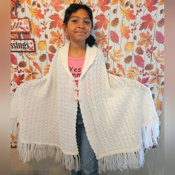 Hand Crafted upcycled white handmade crochet  3button chest Wavy Swim cover-up - Picture 3 of 12